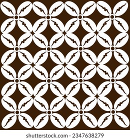 design vector batik characteristic of Indonesian culture