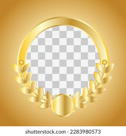 design vector border with gold texture