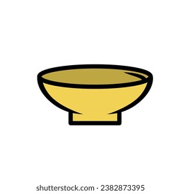 Design vector bowl in white background