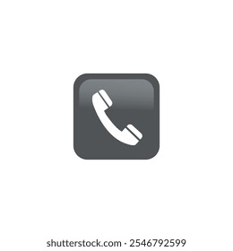 vetor de design do símbolo de telefone do botão.