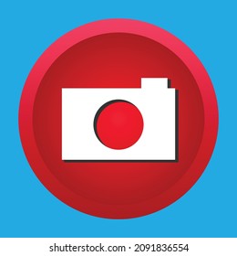 design vector circle button icon camera