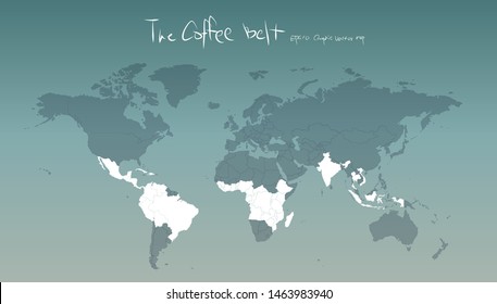 design vector coffee map of wall graphic