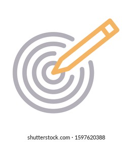 design vector color line icon 