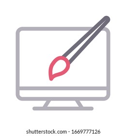 design vector color line icon 