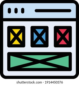 design vector color line icon