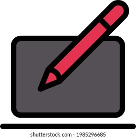 icono de línea de color de vector de diseño
