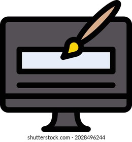 design vector color line icon