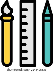 icono de línea de color de vector de diseño