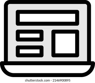 icono de línea de color de vector de diseño