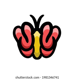 Design vector Cute butterflies for Logos, T Shirt as you wish, Editable.