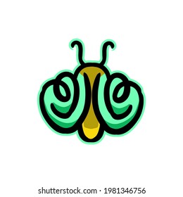 Design vector Cute butterflies for Logos, T Shirt as you wish, Editable.