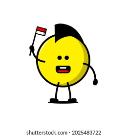 emoticono de punk lindo vector de diseño