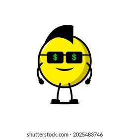 design vector cute punk emoticon