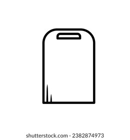 Design vector cutting board in white background