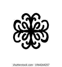 Design Vector Decorative Circular symmetric Mandala Nature Ornament With style line