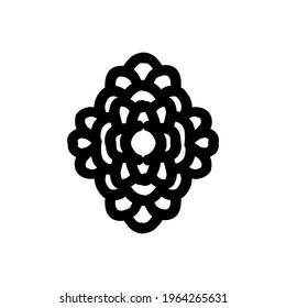 Design Vector Decorative Circular symmetric Mandala Nature Ornament With style line