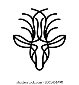 Design Vector Dee Gold mit Line Art-Style