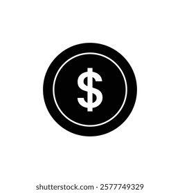 Design vector dollar coin icon