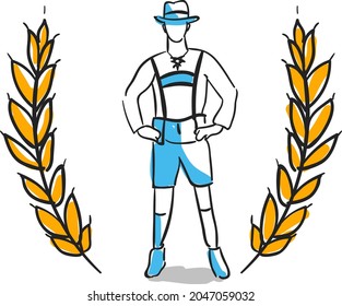 Design vector doodle art festival background illustration 