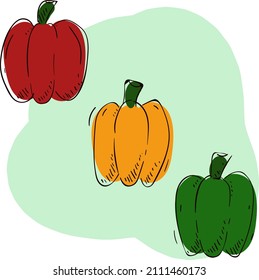 design vector doodle art illustration of fruty nature and healty food