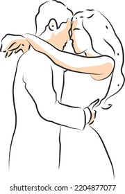 design vector doodle art illustration wedding celebration