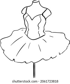 design vector doodle drawing line illustration world ballet 