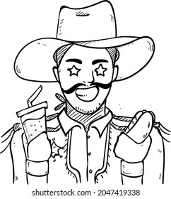 design vector doodle icon chef