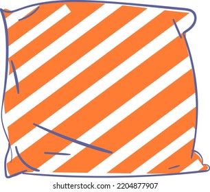 design vector doodle line art of pillow