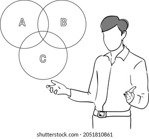dibujo del trabajador del manual del vector de diseño 