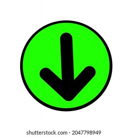 Design Vector of Download Green logo.