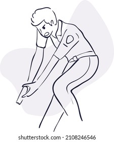 design vector drawing art illustration men with guns