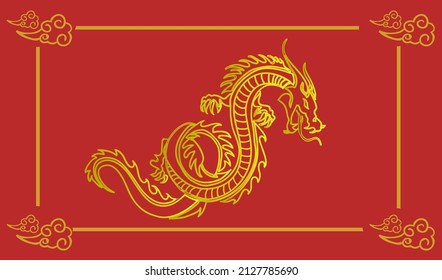 design vector drawing art illustration of dragon fantasy