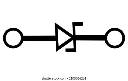 design vector electronic component symbol icoon.diode