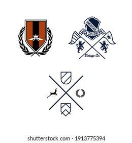 design vector emblem collection for embroidery etc. 