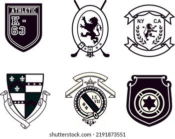 Design vector emblem collection for print t shirt , embroidery and others.