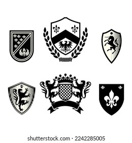 Design vector emblem collection set for embroidery etc.