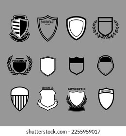 Design vector emblem collection set for embroidery etc.