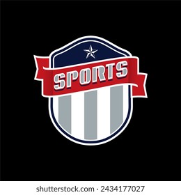Design vector emblem for embroidery etc.