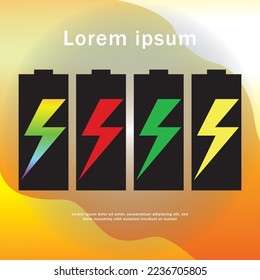 diseño y batería de energía vectorial con fluido para fondo