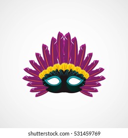 Design Vector Festive Carnival Mask.