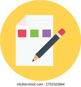 design vector flat color icon 