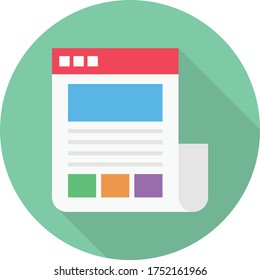 design vector flat color icon 