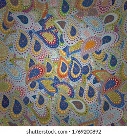 Design. Vector. Flat elements. Nice fabric pattern. Doodles neutral, blue and yellow on colors. Seamless pattern Print.