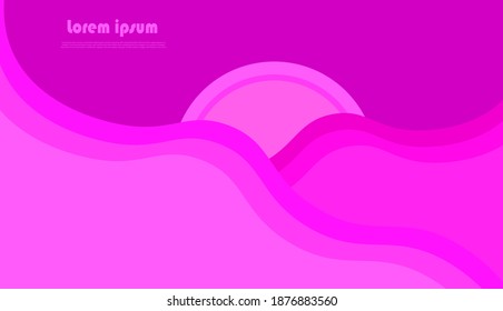 diseño y fondo de color rosa del fluido vector