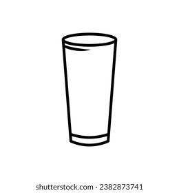 Diseño de vidrio vectorial en fondo blanco