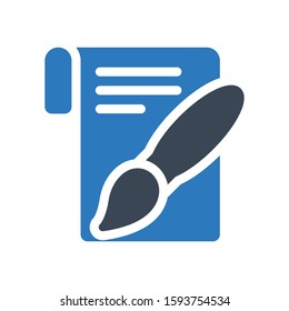 design vector glyph color icon 