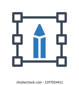 design vector glyph color icon 