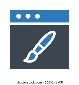 design vector glyph color icon 