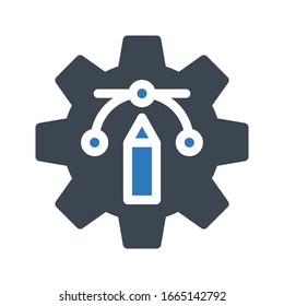 design vector glyph color icon 