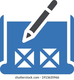 icono de color de glifo vector de diseño